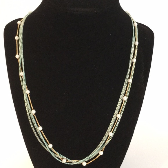 Multi strand and color chain necklace. NWT